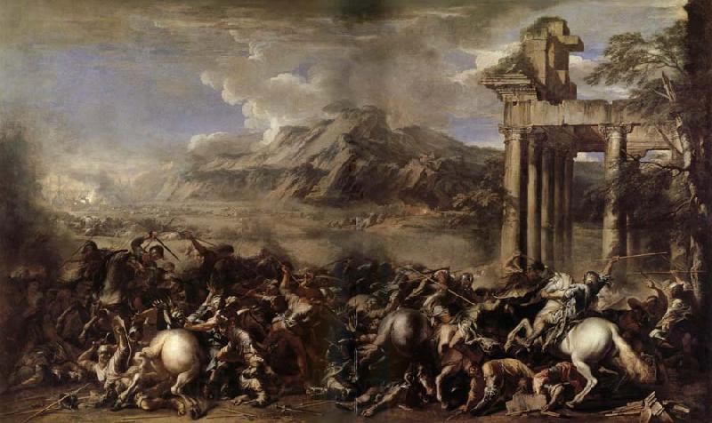 Salvator Rosa Bataille heroique Spain oil painting art